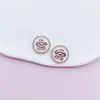 Nueva Moda Camelia Pequeña Fragante Oso Corazón Accesorios para Joyería DIY Funda para Teléfono Móvil Zapatos y Ropa Accesorios en Blanco y Negro