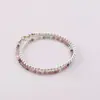 Pulsera de turmalina de cuentas Shijia de doble capa de partículas pequeñas para mujer, pulsera de costura de nicho de lujo ligero, pulsera