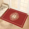 Alfombra Roja Festiva para Bodas Habitación de Boda Cachemira Artificial Engrosada Alfombrilla Resistente a la Suciedad Antideslizante Felpudo para Puerta Alfombrilla de Suelo Manta para Mesita de Noche de Dormitorio