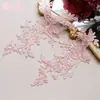 Aplicación de hueso de coche rojo blanco negro tocado de boda encaje hecho a mano diy material de tocado de novia aplicación de encaje adorno