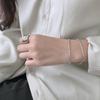 Pulsera SA209 Plata Esterlina S925 Coreana Elegante Nicho Estrellas Coliflor Pulsera para Mujer Personalizada Versátil Decoración Cadena de Plata