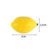 Mini comida y modelo de juego simulación accesorios de fruta PVC fresa rodaja de limón piña fruta falsa colgante colgante para mochila escolar