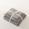 Juego de Funda de Edredón Lavado de Algodón Puro de Cuatro Piezas Cuadros Japoneses Estilo Escandinavo Sábana de Algodón Puro Juego de Cama de Tres Piezas