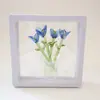 Enfeites de Flores Artificiais Mini Esmaltadas Zibo Decoração de Casa Artesanato Esmaltado Boshan Enfeites para Mesa de Escritório