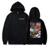 Hoodie 2025 Novo Comércio Exterior Modelagem Solta Onda Rod 90s com Estampa Gráfica de Cantor