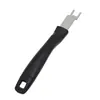 Pé de Cabra, Espeto para Churrasco, Levantador de Grelha, Ferramenta para Grelha de Carvão em Aço Inoxidável com Cabo, Modelos Retos e Curvos