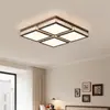 Lámpara de Sala de Estar 2026 Modelo Nuevo Simple Moderna Madera Madera Dormitorio Simple y Elegante Iluminación de Techo Nórdica Luminarias Creativas