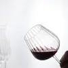 Copa de vino con rayas verticales nórdicas, copa de champán, copa de cristal con rayas creativas, copa de vino de cristal para el hogar