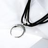 Joyería de comercio exterior de Amazon collar geométrico colgante de media luna collar gargantilla colgante cuerno de luna