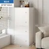Armário de armazenamento lateral de sofá de chão armário de armazenamento lateral de parede para sala de estar armário pequeno estreito multicamadas com porta de armário estante de armazenamento para casa