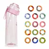 Vaso de agua con aroma, 0 azúcar, 0 calorías, 650 ml, vaso con 14 anillos de frutas saborizados, hecho de material Tritan, en stock