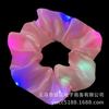 3104 Luz Nocturna Fluorescente Funcional de Tres Engranajes Adorno para la Cabeza Brillante Anillo para el Cabello de Intestino Grueso LED Coreano ins Didi Joyería Rebotante