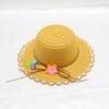 Sombrero de niña, sombrero de paja para niños, sombrilla para mujer, sombrero de princesa, sombrero fresco de verano para niña pequeña, venta al por mayor