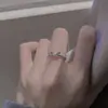Anillo Orejas de Conejo Mujer Diseño Nicho Ins Estilo Frío 2023 Nuevo Anillo de Dedo Índice Abierto de Moda