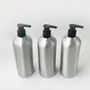 Botella de Aluminio de 600ml con Hombro Redondo con Bomba de Loción Fabricante de Origen