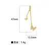 Moda Transfronteiriça Liga de Cobre Micro Diamante Zircônia Colorida Borboleta Pingente Acessórios DIY Acessórios de Colar Atacado