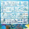 Modelos de Pintura Vazada Oceânica Transfronteiriços para DIY Sereia Concha Plástico Pet Colorir Atacado na Amazon