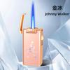 Encendedor de Inyección Directa Portátil de Moda con Patrón de Aurora Colorido de Aspecto Elegante Encendedor a Prueba de Viento de Llama Azul Regalo Venta al Por Mayor