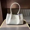 Bolso Cruzado de Hombro Único Tejido para Primavera/Verano 2026 Bolso de Axila Bolso Cesta Piel Genuina Cuero de Vaca de Primera Capa Bolso Tejido