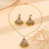 Set de Aretes Exagerados Retro Estilo Corte con Borlas de Perlas de Pedrería Bohemianos Transfronterizos Europeos y Americanos Joyería