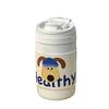 Vaso Doble para Beber para Niñas, Vaso Termo de Acero Inoxidable, Gran Capacidad, Alta Apariencia, Lindo Vaso Termo Portátil con Popote para Hombres