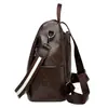 Nova Mochila de Couro Oleado para Mulheres Estilo K Tendência Mochila de Couro PU Macio Antifurto Multiuso Bolsa Feminina Dropshipping Transfronteiriço Bolsa Transfronteiriça