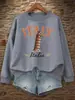 Sudadera para Mujer con Estampado de Hermosa Arquitectura Italiana Hip-Hop Suave Ropa Deportiva Cuello Redondo Sudadera Holgada