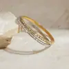 Jieding Pulsera Europea y Americana de Acero Inoxidable Joyería sin Color Lujo Ligero Pulsera de Alta Gama Joyería de Acero de Titanio Oro 18k Transfronterizo