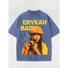 ¡Algodón de Talla Europea Lavado con Agua para Hacer el Oficio Antiguo! Erykah Badu Char