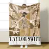 Manta de Flanela Transfronteiriça Cantora Taylor Swift Manta Decorativa Capa de Manta com Estampa Taylor Swift