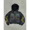 Tendência Americana Y2K Moletom Personalizado Estampado Jaqueta Harajuku Estilo Gótico Mesmo Estilo para Homens e Mulheres Moletom Estampado