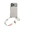 Funda de teléfono colorida de estilo coreano con cadena de estrellas nueva para Apple 17Promax, adecuada para 16Promax, doble capa 15pro18pro