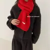 Bufanda versátil de color azul bruma, mezcla de lana, para mujer, otoño e invierno, elegante y favorecedora, calentador de cuello tejido para hombre, venta al por mayor desde el fabricante