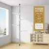 Barras de soporte telescópicas ajustables para balcones, tendederos y cortinas - una barra retráctil multifuncional, resistente y sin taladro