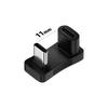 Adaptador USB-TypeC 3.2 Gen2, convertidor U macho a hembra, transmisión de alta velocidad de 10 Gbps, codo en L de 90 grados.