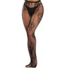 Meias arrastão de celebridade da internet transfronteiriças, meias-calças jacquard da moda europeia e americana, meias de seda pretas sexy para cosplay de caveira