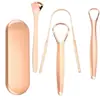 Raspador de Lengua de Acero Inoxidable Raspador de Recubrimiento Lingual Limpiador de Lengua Raspador de Lengua Cepillo para Recubrimiento Lingual Herramienta de Limpieza Oral
