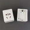 Enchufe de pared de cinco orificios, montaje superficial, autoadhesivo, 10A16A, enchufe universal para carga de coche, enchufe de pared de caja negra 16A