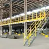 Fabricante de Estanterías tipo Mezzanine para Almacén, Personalización de Almacén de Dos Pisos con Estructura de Acero, Estanterías tipo Mezzanine de Alta Resistencia con Vigas I