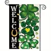 Bandera de Jardín Transfronteriza 2026 St. Bandera Decorativa de Jardín del Día de San Patricio Temu Bandera Decorativa para Exteriores Más Vendida
