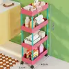 Prateleira de Armazenamento para Banheiro, Carrinho Móvel para Banheiro, Prateleira de Armazenamento para Detergente de Lavanderia, Prateleira de Armazenamento para Banheiro com Rodas, Prateleira de Armazenamento Doméstico