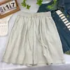 Pantalones Cortos Casuales de Seda de Hielo de Secado Rápido para Mujer Verano Delgados Ropa Exterior Delgados Adelgazantes Deportivos Cintura Alta Sueltos Pierna Ancha