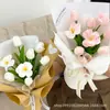 Flores Tulipán Artificiales de PU Mini Hidratantes Transfronterizos Flores Falsas Decoración del Hogar Adornos para Fotos Venta Directa de Fábrica