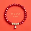 Cinnabar productos genuinos pulsera de cinnabar natural pulsera de estilo nacional para mujer jade Hetian alto contenido arena de oro púrpura tienda de fábrica de regalos