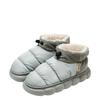 Otoño e Invierno Zapatillas de Algodón Impermeables Gruesas de Suela Blanda para Pareja Zapatos de Luna con Tacón de Bolsa para Mujer Cálidas para Interior Hogar y para Hombre