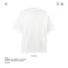 250g Marca Tendência Pesada Camiseta Simples com Estampa de Letras Manga Curta Unissex Algodão Puro Modelagem Solta Cruzamento Comércio Exterior Atacado Top