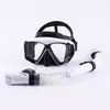 Máscara de Buceo Transfronteriza, Gafas de Buceo de Marco Grande, Equipo de Snorkel para Miopía, Máscara de Snorkel Impermeable y Antivaho, Tubo de Snorkel Completamente Seco