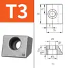 Bloque de Guía Lineal Máquina Herramienta Bloque de Fijación de Riel Lineal Placa de Presión Inclinada Tipo T1T2T3A123K123 Bloque Cuña de Riel Deslizante Otro