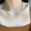 Collar de Perlas de Cuentas de Arroz Dorado Claro Simple Joker Exquisita Cadena Clavicular Verano chocker2023 Nuevo
