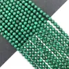 Pedra natural malaquita contas soltas redondas esféricas 6mm8mm10mm furo reto moda com contas DIY colar pulseira joias